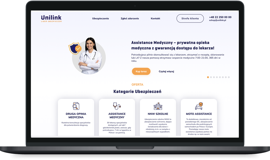 Unilink – e-sklep ubezpieczeniowy i integracje wielu TU