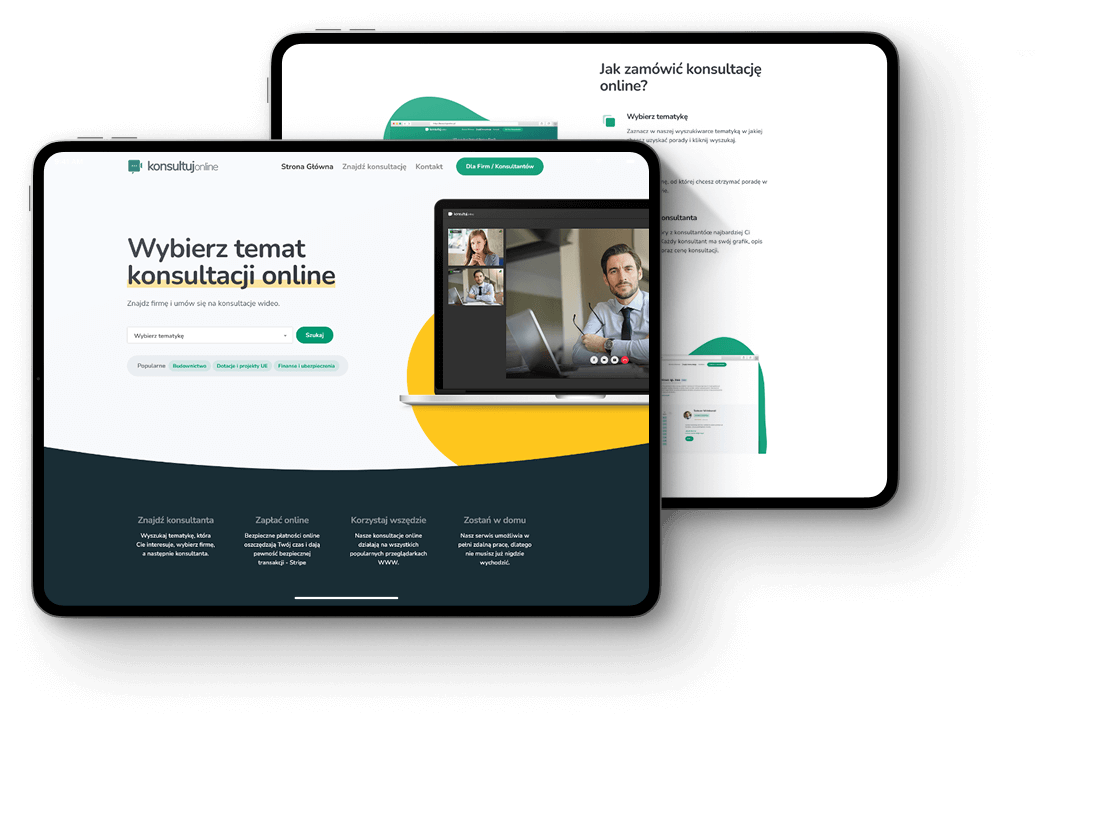 Konsultujonline.pl – podgląd projektu