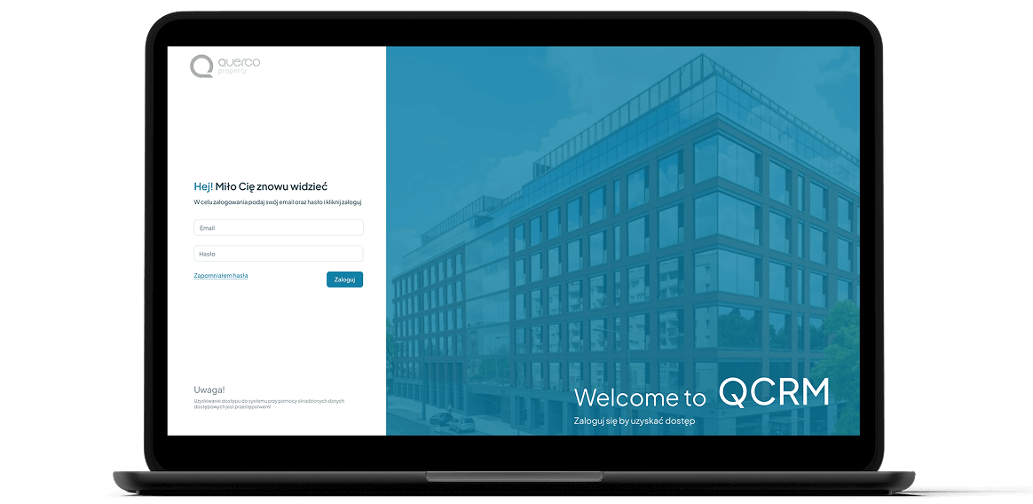Querco CRM – podgląd projektu