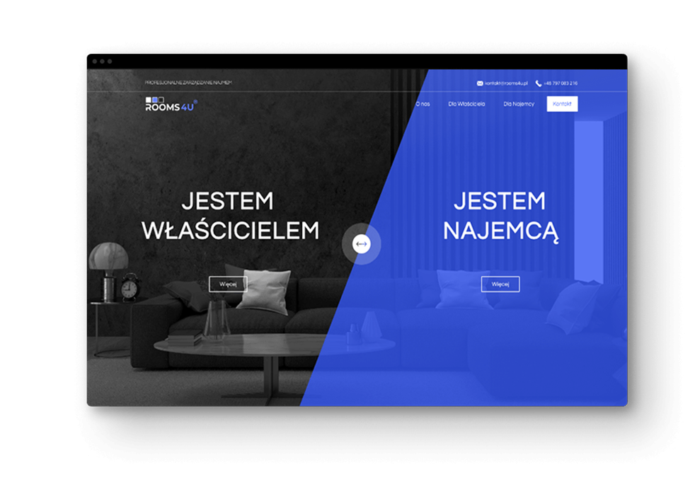Rooms4U – podgląd projektu