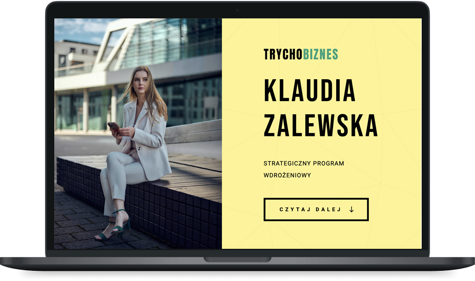 Trychobiznes – podgląd projektu