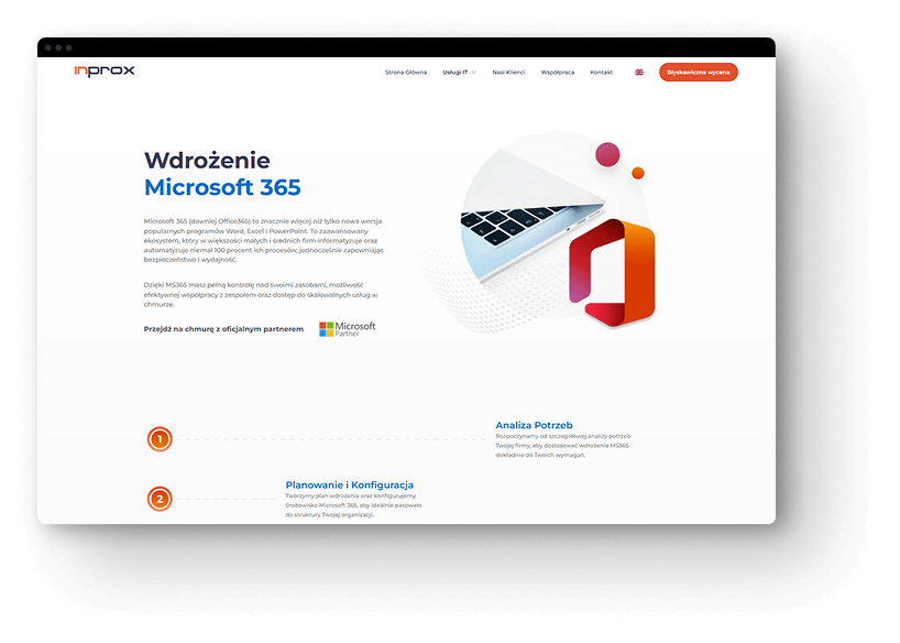 Inprox – design interfejsu