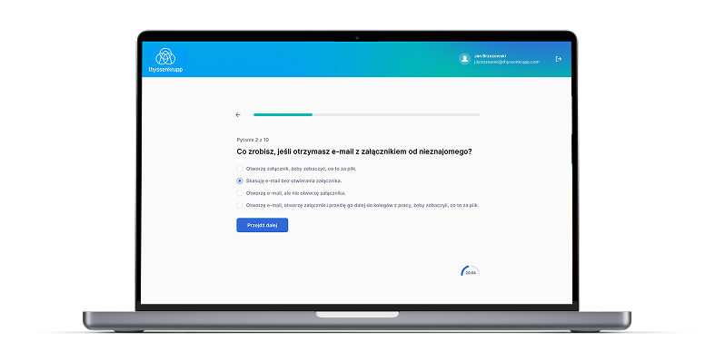ThyssenKrupp – design interfejsu