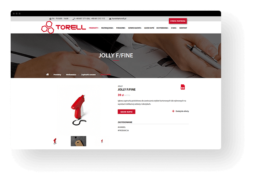 Torell – design interfejsu